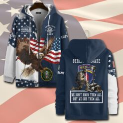 Army Division, Honor The Fallen - Zip Hoodie