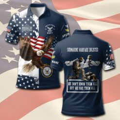 Navy Badge, E 7 Red - Polo Shirt