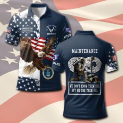 Air Force Badge, E 8 Air Force Senior Master Sergeant - Polo Shirt