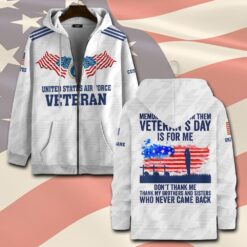 US Air Force , Duty, Honor, Country - Zip Hoodie