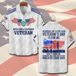 US Coast Guard, Served With Pride - Short Sleeve Button Shirt