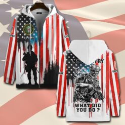 US Army, E 8 Army First Sergeant - Zip Hoodie