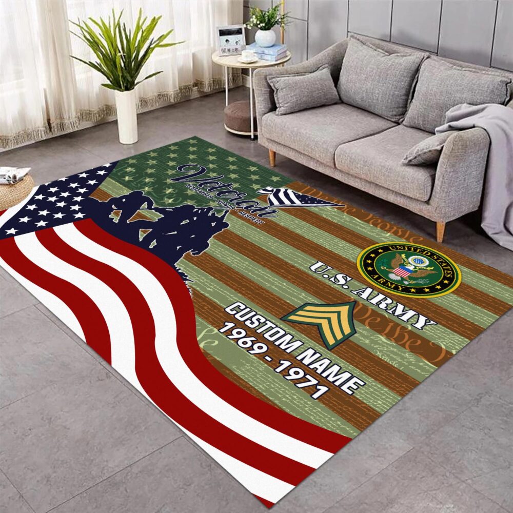US Army, O 3 Army Captain - Rug 39x60in - Image 2