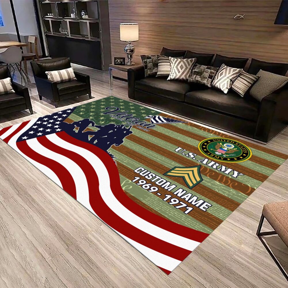 US Army, O 3 Army Captain - Rug 39x60in - Image 3