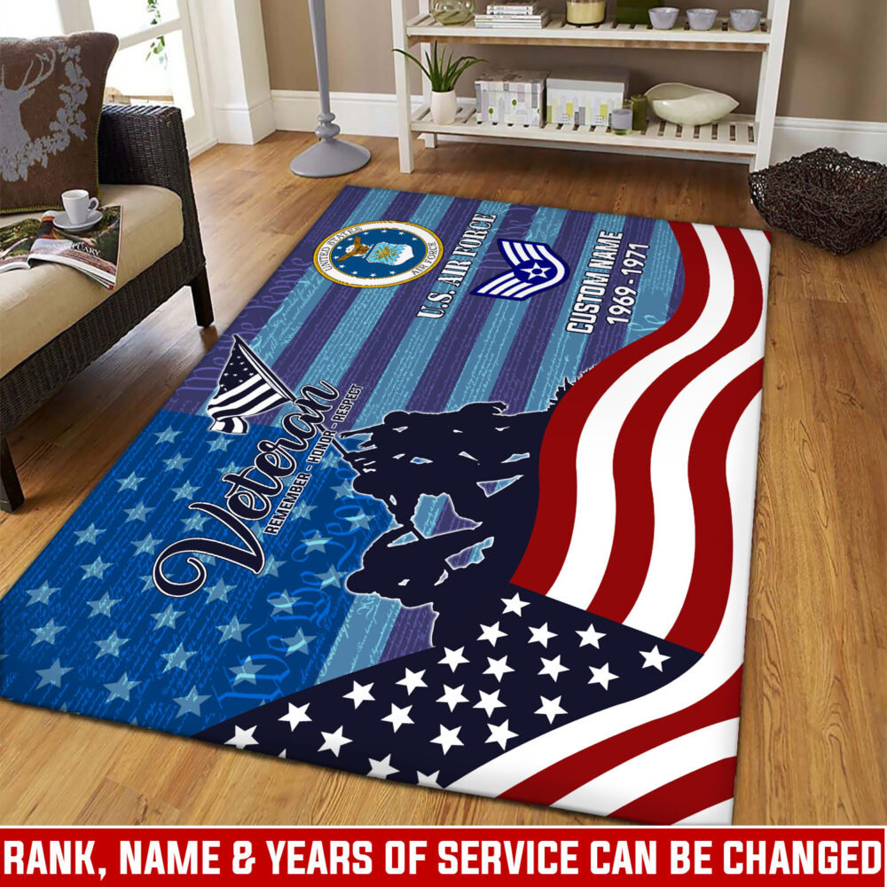 US Air Force, Service Before Self - Rug 80x58in