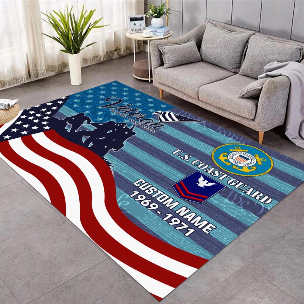 US Coast Guard, Honoring All Who Served - Rug 48x63in - Image 2