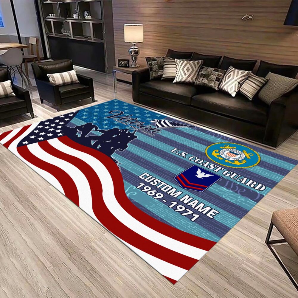 US Coast Guard, Honoring All Who Served - Rug 48x63in - Image 3