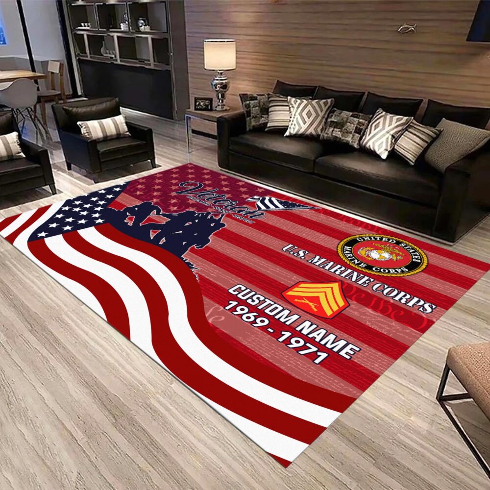 US Marine Corps, Honoring All Who Served - Rug 39x60in - Image 3