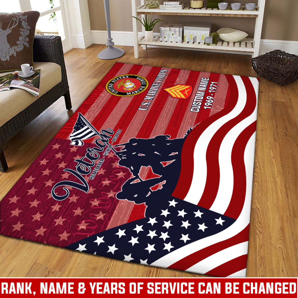 US Marine Corps, Honoring All Who Served - Rug 39x60in