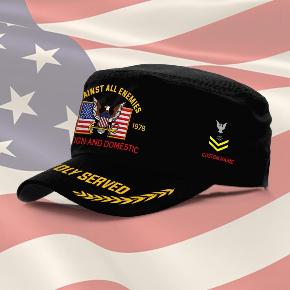 US Navy, E 3 Red - Military Cap - Image 2