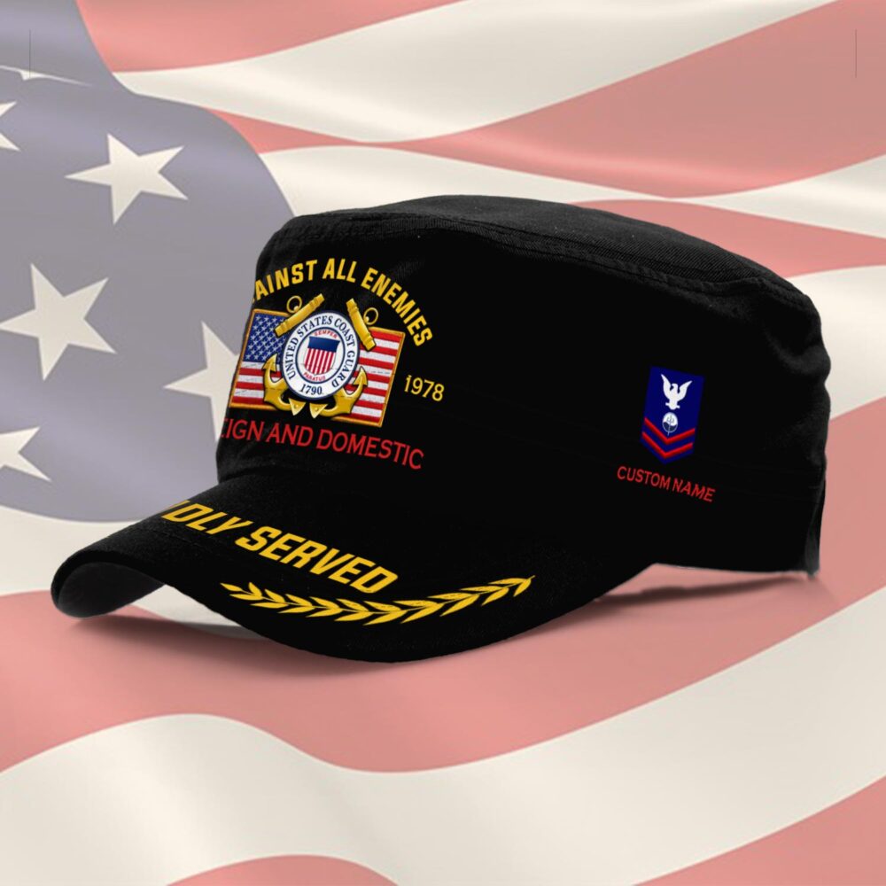US Coast Guard, E 2 Blue - Military Cap - Image 2
