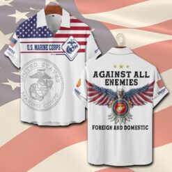 US Marine Corps, Lest We Forget - Short Sleeve Button Shirt
