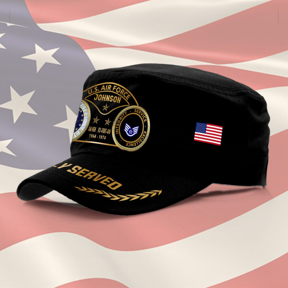 US Air Force , Land Of The Free, Because Of The Brave - Military Cap - Image 2