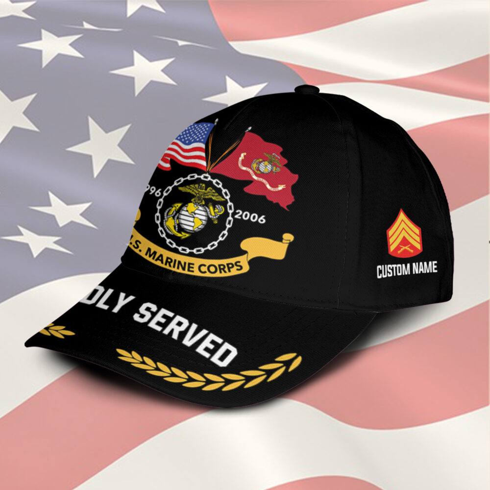 US Marine Corps, E 5 Marines Sergeant - Classic Cap - Image 2
