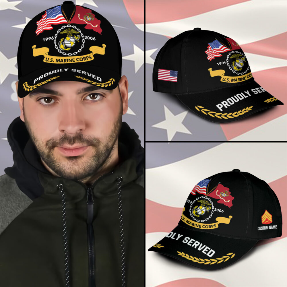US Marine Corps, E 5 Marines Sergeant - Classic Cap - Image 3