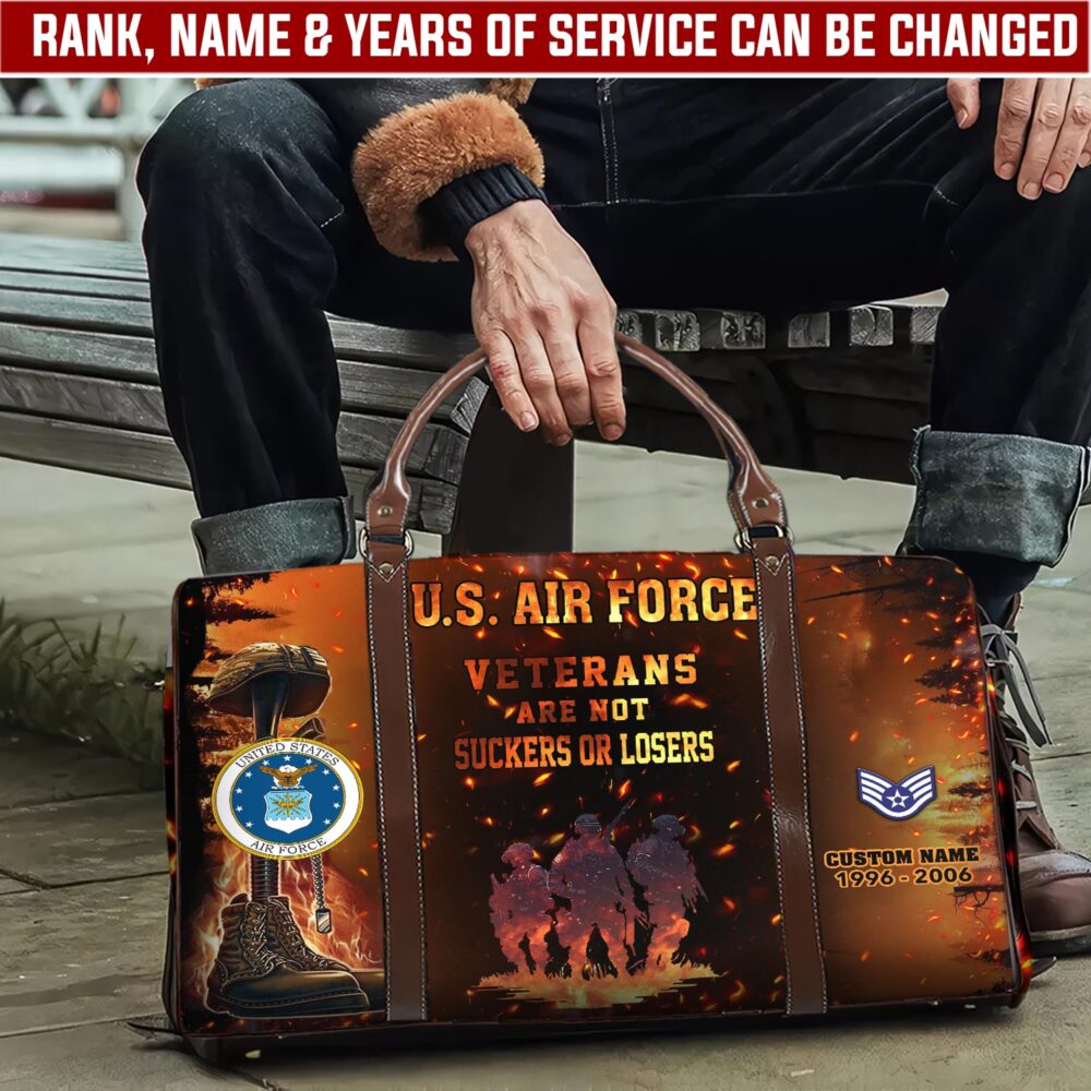 US Air Force, E 3 Air Force Airman First Class - Travel Bag - Size L: 20.4 x 9.4 x 10.2 inches