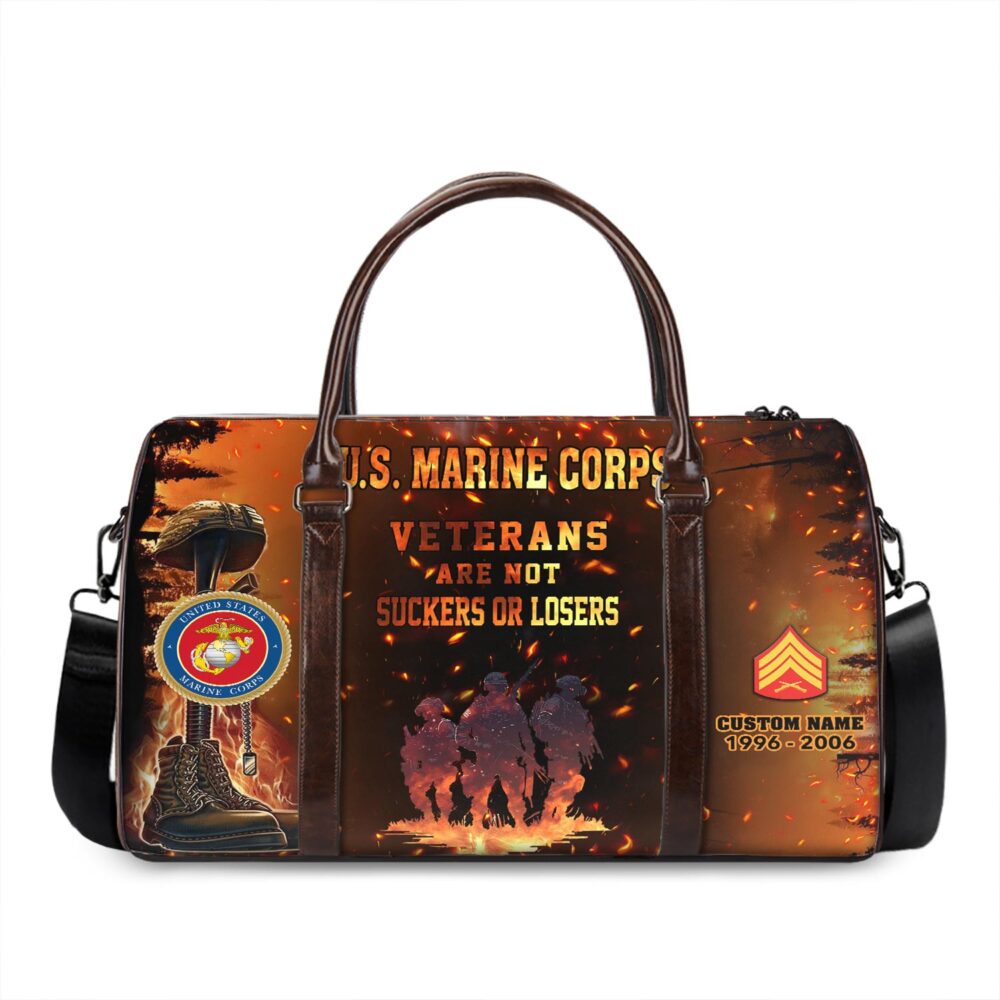US Marine Corps, No One Fights Alone - Travel Bag - Size S: 18 x 8.6 x 10.2 inches - Image 3