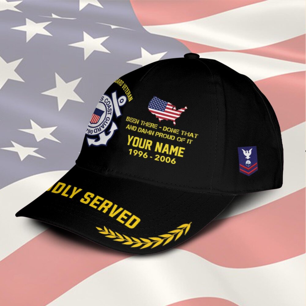 US Coast Guard, E 6 Gold - Classic Cap - Image 2