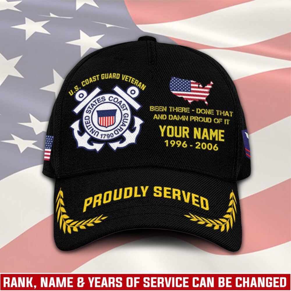 US Coast Guard, E 6 Gold - Classic Cap