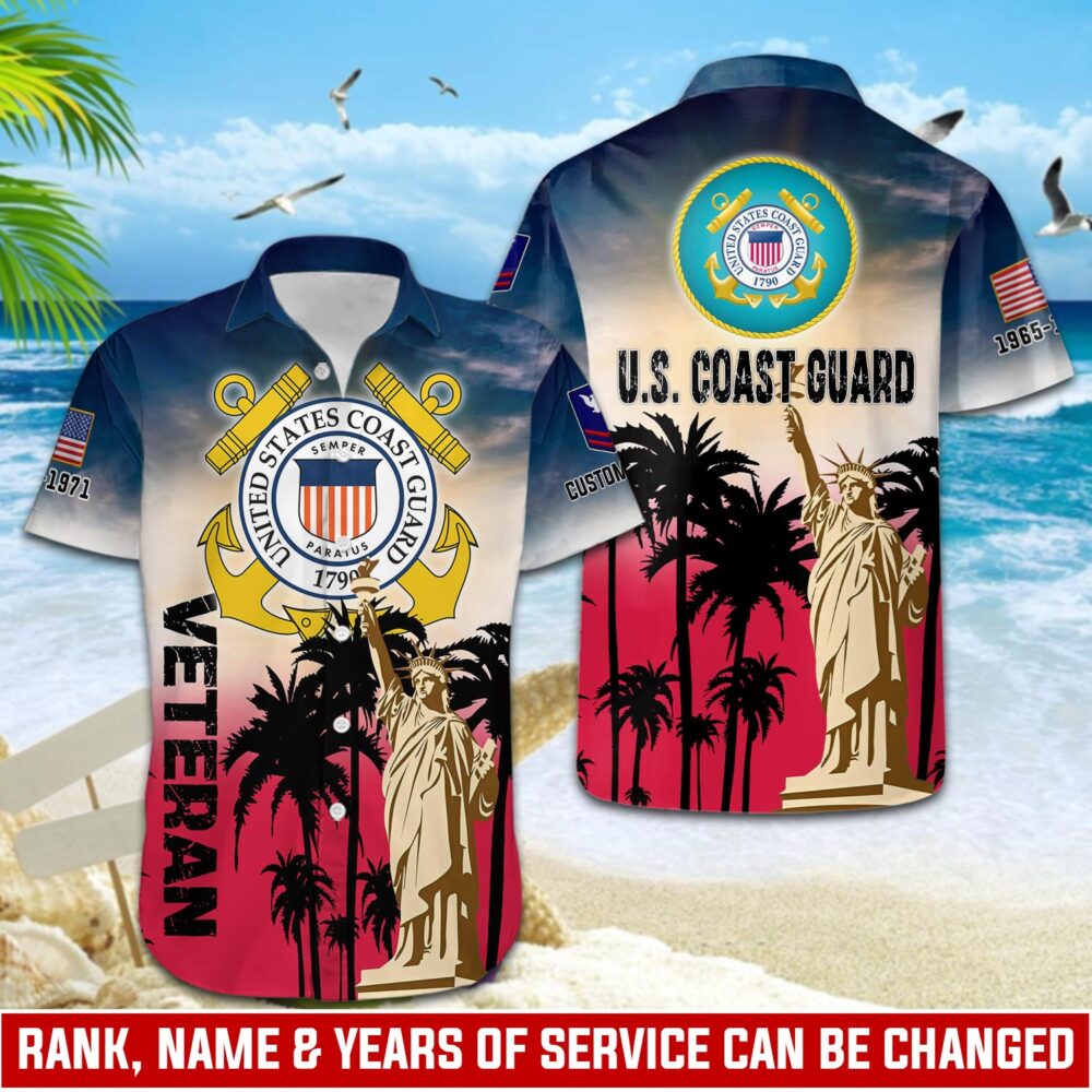 US Coast Guard, Honor, Duty, Service - Hawaii Shirt