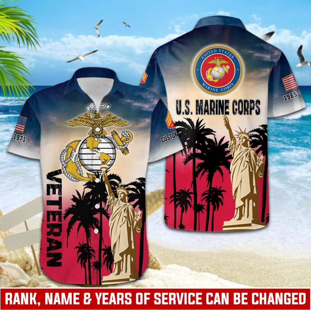 US Marine Corps, Remember - Honor - Respect - Hawaii Shirt