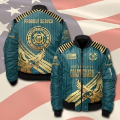 US Coast Guard, Proud To Have Served - Bomber Jacket