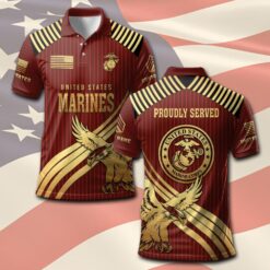 US Marine Corps, E 8 Marines First Sergeant - Polo Shirt