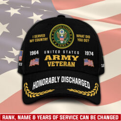 US Army, Proud To Have Served - Classic Cap