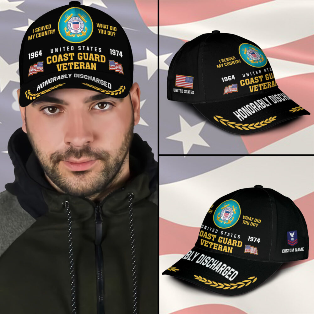 US Coast Guard, E 5 Gold - Classic Cap - Image 3