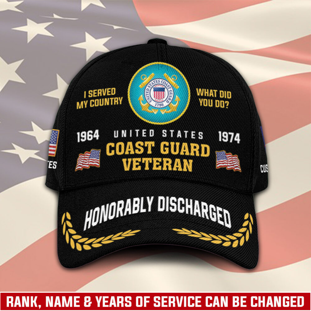 US Coast Guard, E 5 Gold - Classic Cap
