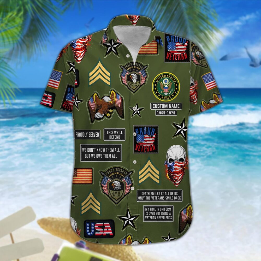 US Army, Always Remember, Never Forget - Hawaii Shirt - Image 3