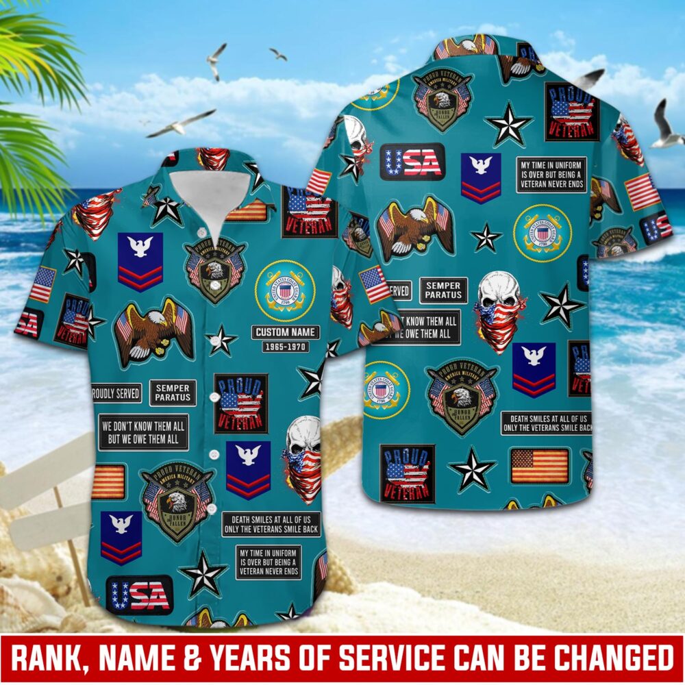US Coast Guard, Once A Coastie, Always A Coastie - Hawaii Shirt