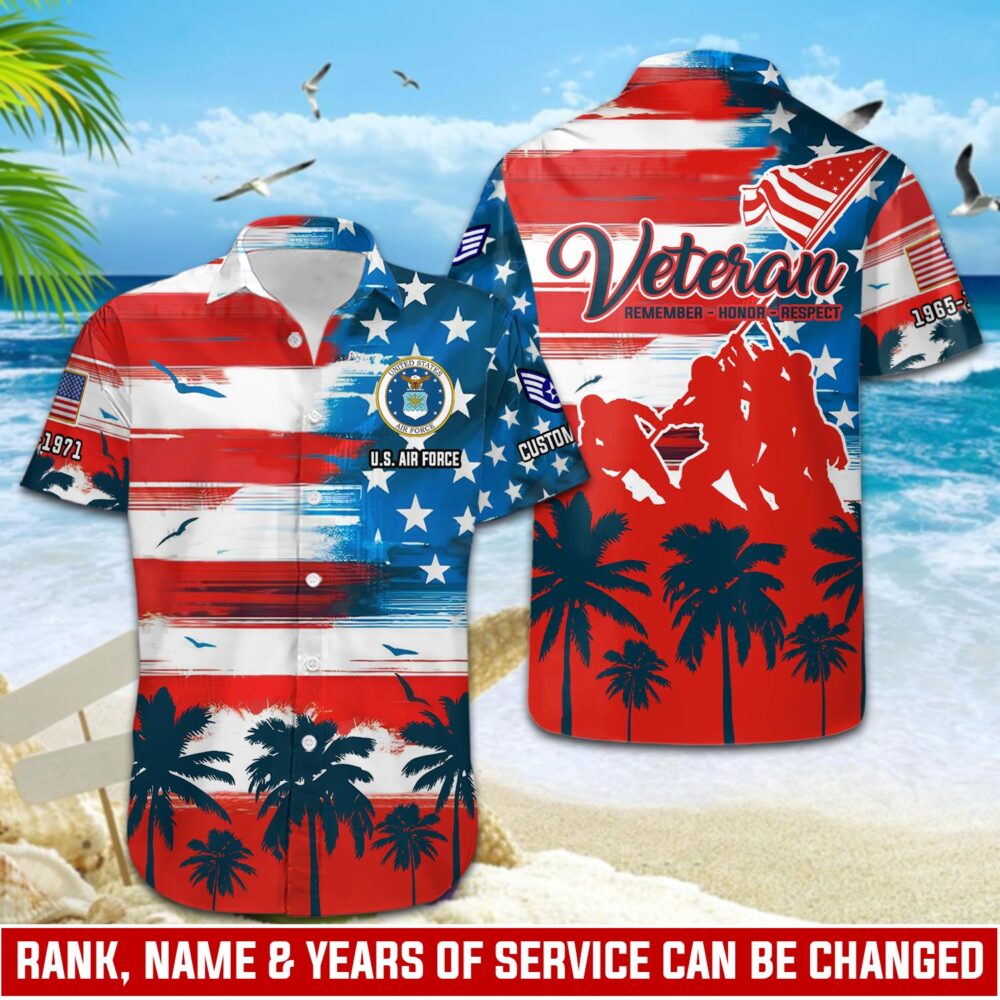 US Air Force , Thank a Veteran - Hawaii Shirt