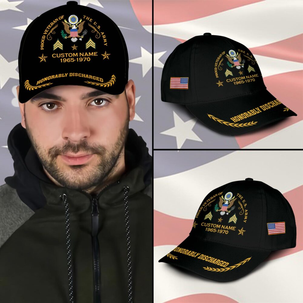 US Army, Honor, Duty, Service - Classic Cap - Image 3