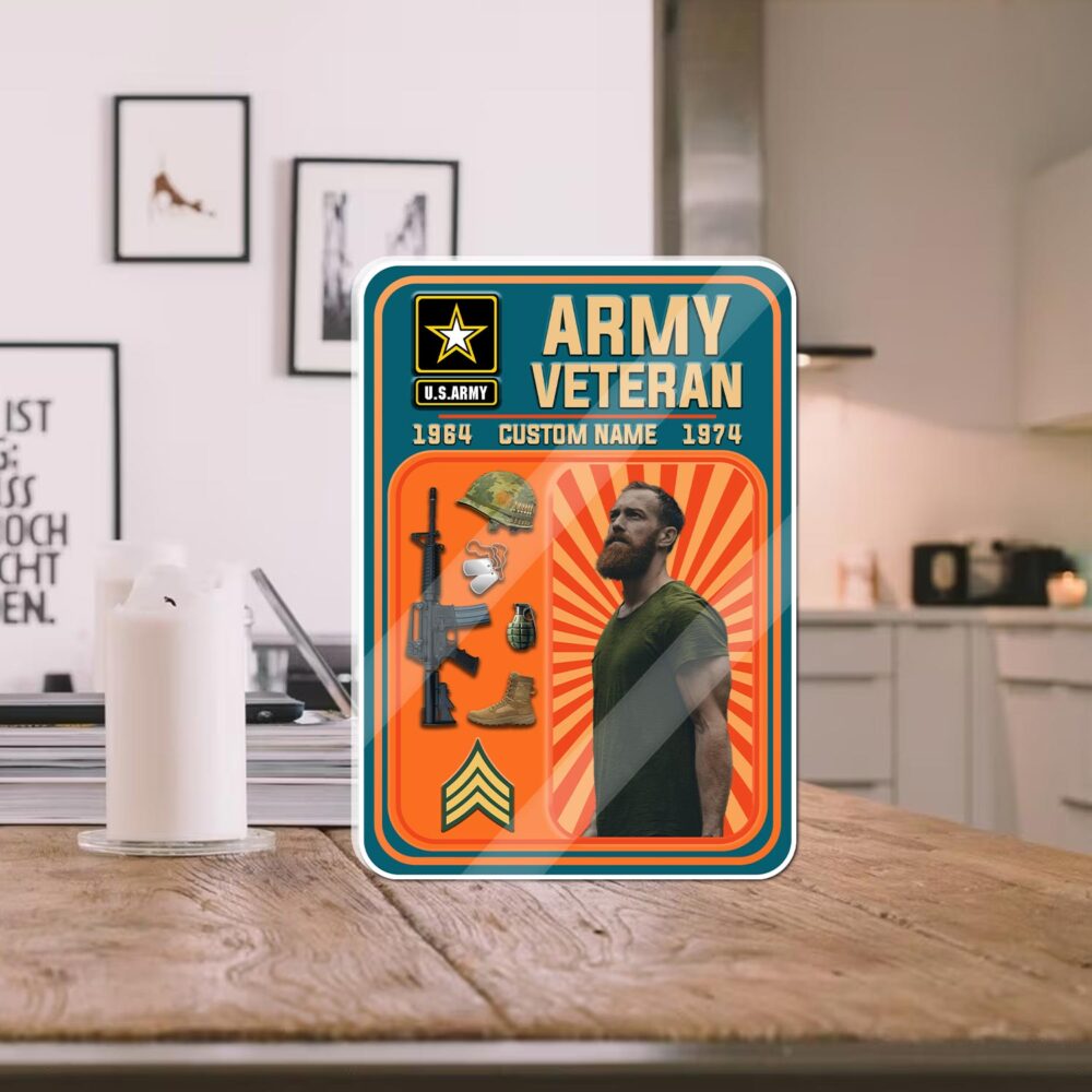 US Military Action Figure Style Acrylic Plaque - Image 3