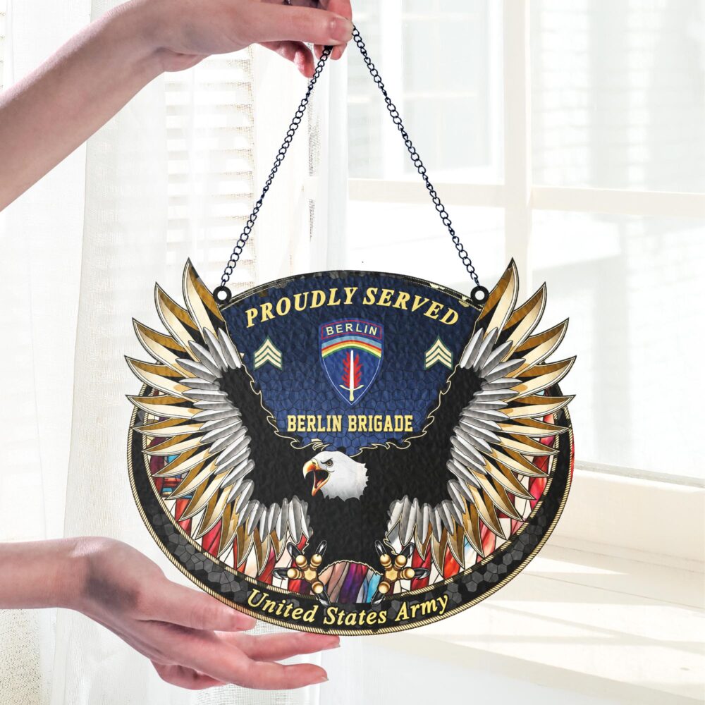 Army division, E 5 Army Specialist - Suncatcher 8in - Image 2