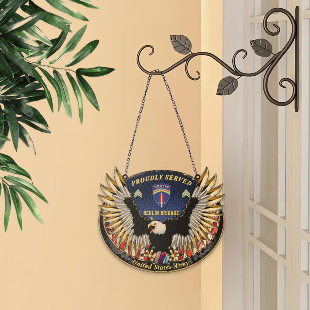 Army division, E 5 Army Specialist - Suncatcher 8in - Image 3