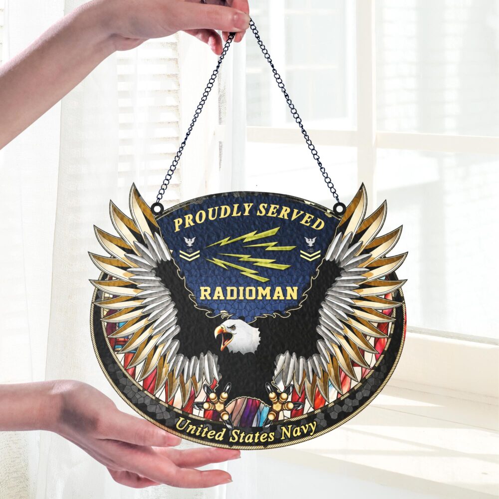 Navy Rating, Honor The Fallen - Suncatcher 8in - Image 2