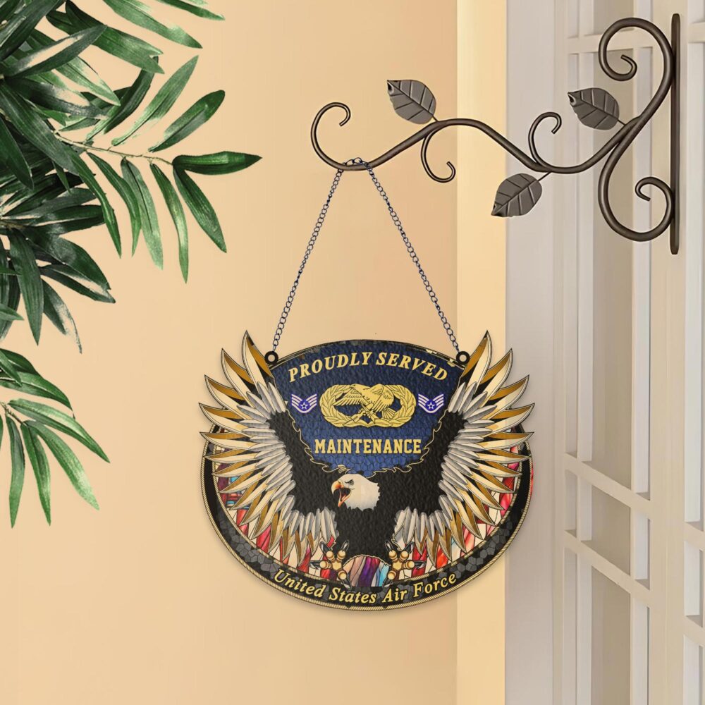 Air force badge, Lest We Forget - Suncatcher 8in - Image 3