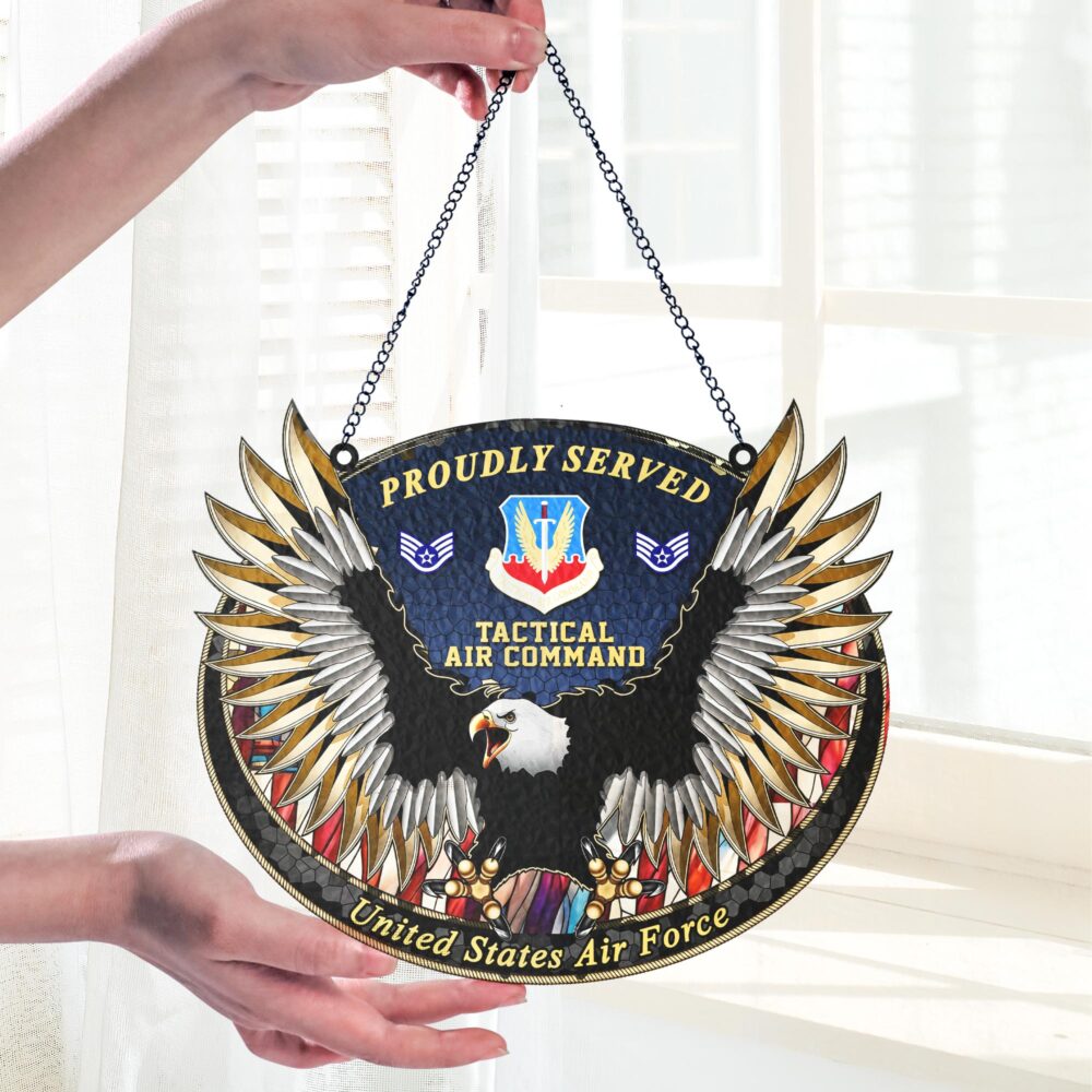 Air force Command, No One Fights Alone - Suncatcher 8in - Image 2