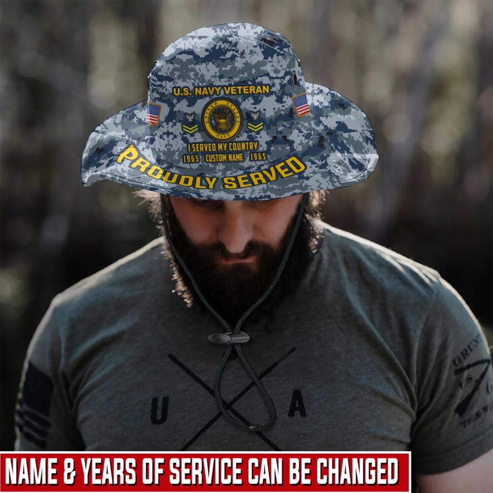 US Navy, E 6 Red - Boonie Hat