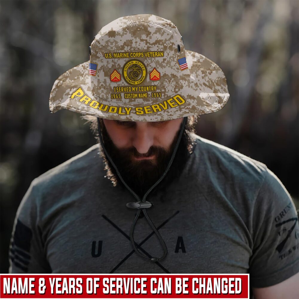 US Marine Corps, Honor, Duty, Service - Boonie Hat