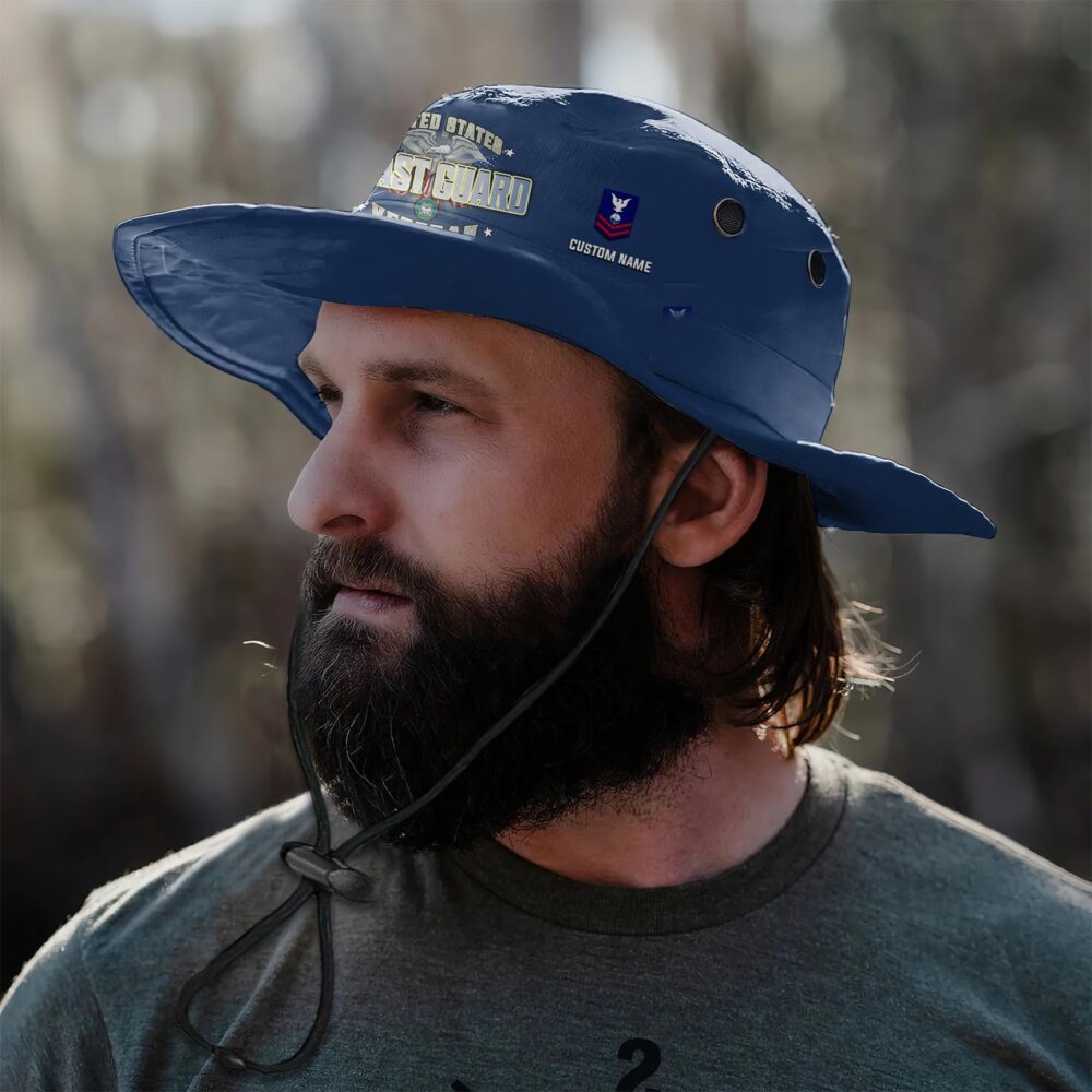 US Coast Guard, E 2 White - Boonie Hat - Image 3