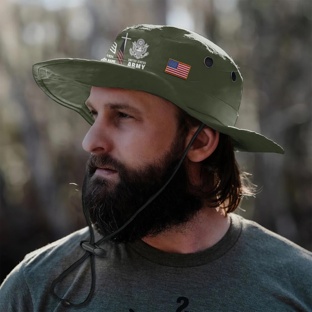 US Army, E 6 Army Staff Sergeant - Boonie Hat - Image 3