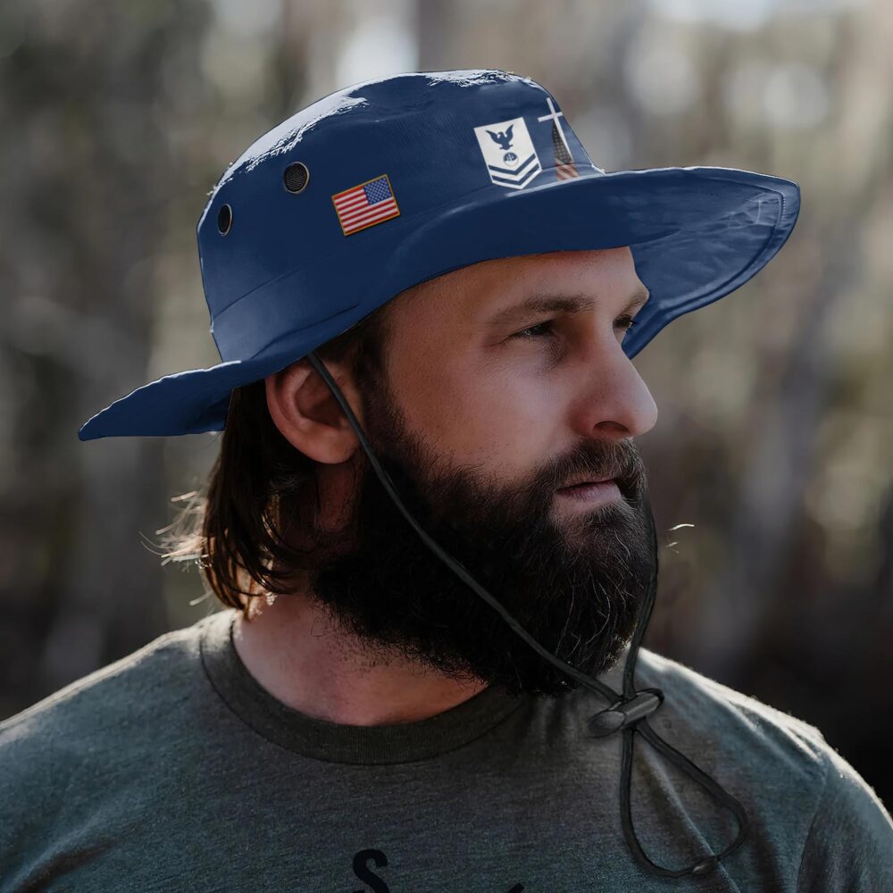 US Coast Guard, Land Of The Free, Because Of The Brave - Boonie Hat - Image 2