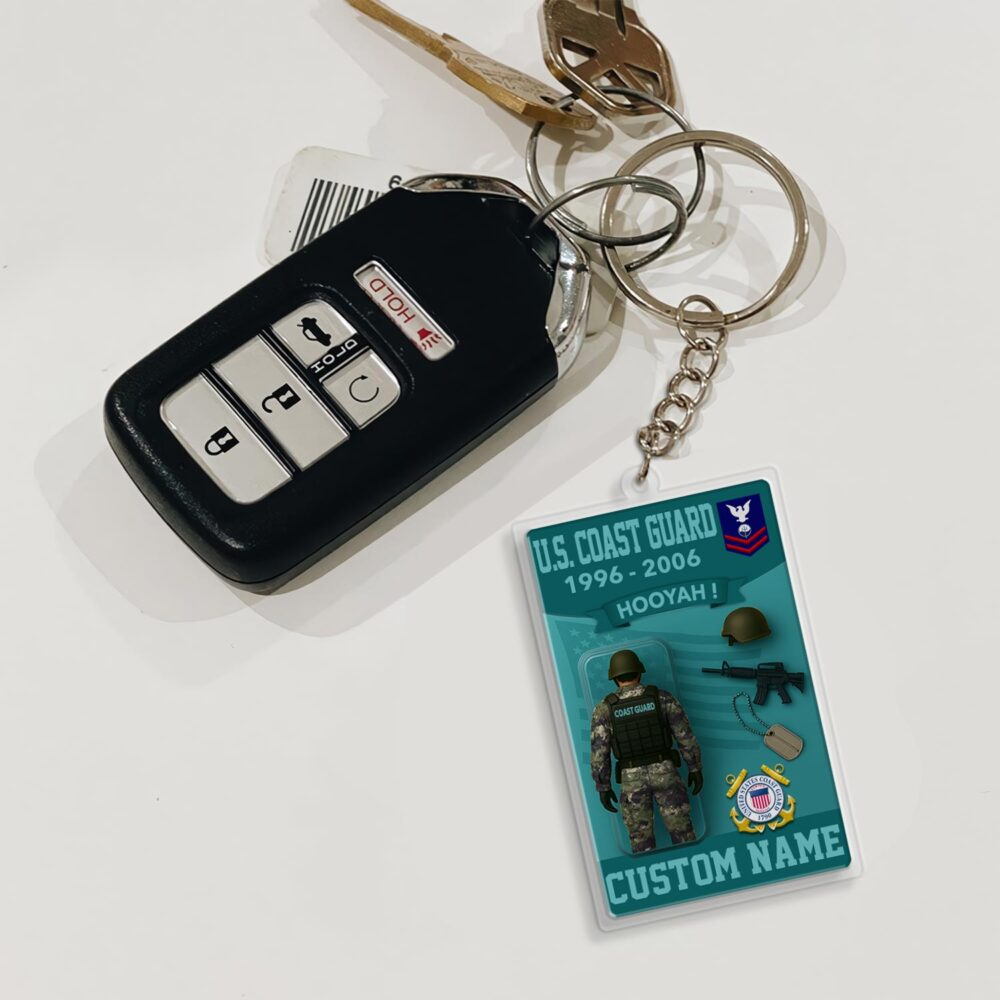 US Coast Guard, Thank a Veteran - Acrylic Keychain - Image 3