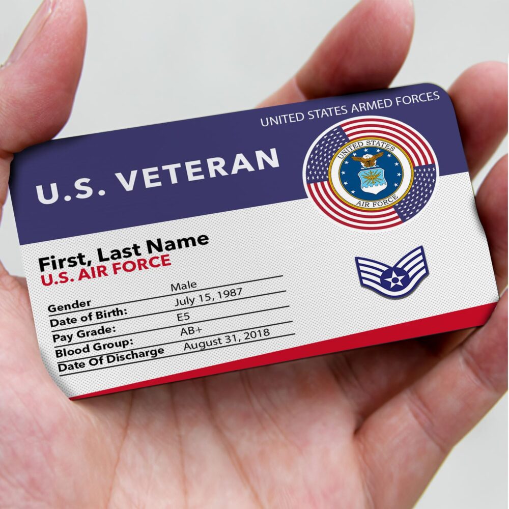 US Air Force , Duty, Honor, Country - Printed Metal Card - Image 3