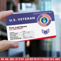 US Air Force , Duty, Honor, Country - Printed Metal Card