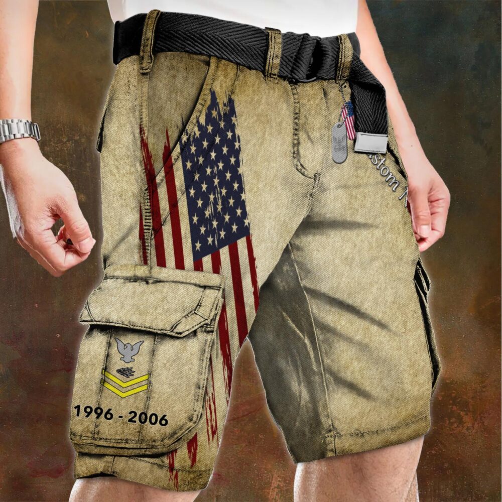 US Navy, No One Fights Alone - Cargo Shorts (Belt Excluded) - Image 4