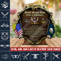 Navy Rating, E 2 Blue - Acrylic Plaque 8x8in